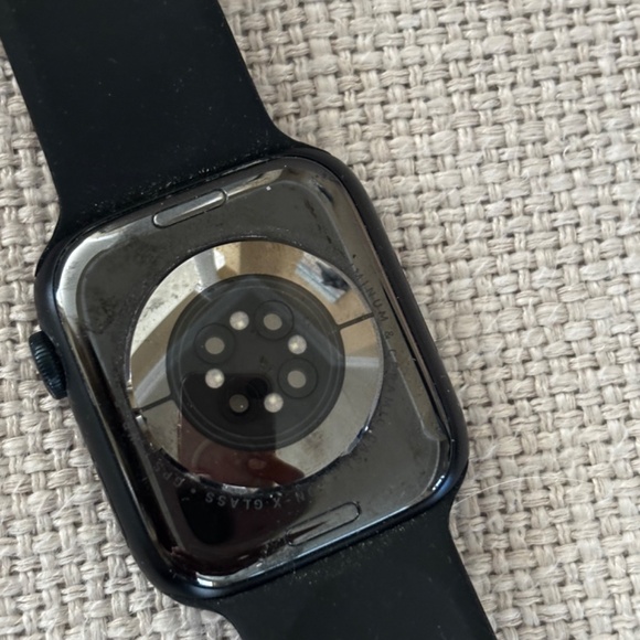 Apple Watch Series 8 45 MM Aluminum in Black with Black Watch Strap - Picture 3 of 4